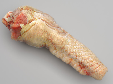 Chicken Neck 3D Model