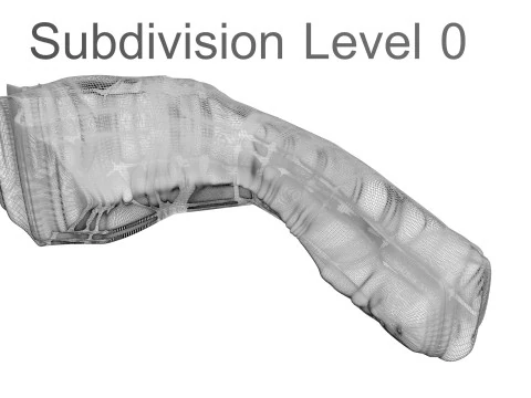 Cou de poulet Modèle 3D