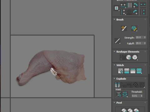 Chicken Thigh 3D Model