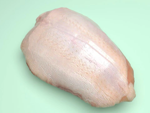 鶏胸肉 3Dモデル