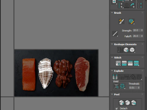 Chicken Breast 3D Model