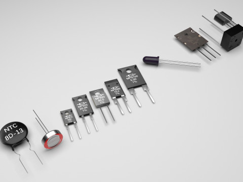 Electronic Components Set Modelo 3D