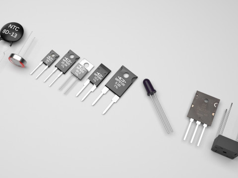 Electronic Components Set 3D Модель