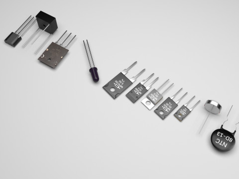 Electronic Components Set 3D Модель