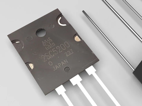 Set di componenti elettronici Modello 3D