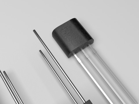 Electronic Components Set 3D Модель