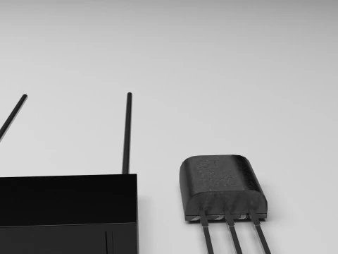 Set di componenti elettronici Modello 3D