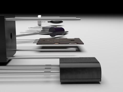Electronic Components Set 3D Модель