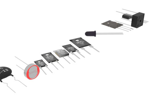 Set di componenti elettronici Modello 3D