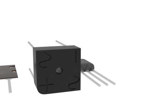 Electronic Components Set 3D Модель