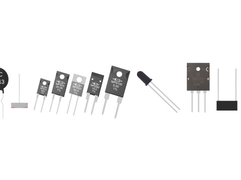 Electronic Components Set 3D Модель