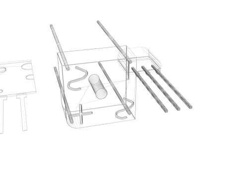Set di componenti elettronici Modello 3D