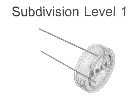 Electronic Components Set 3D Модель