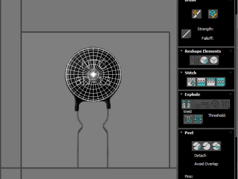 Set di componenti elettronici Modello 3D