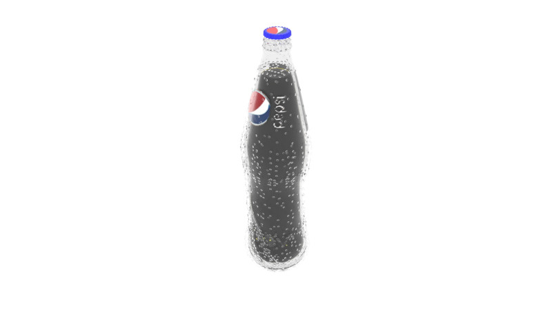 Pepsi Glass Bottle Modelo 3D .c4d .max .obj .3ds .fbx .stl .blend 