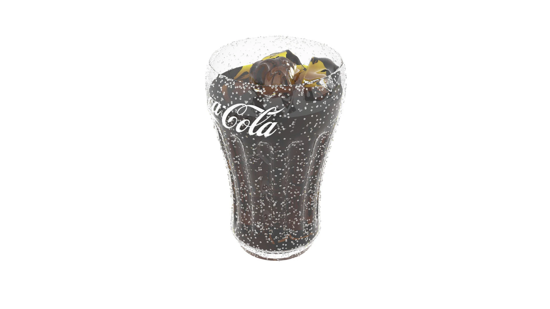 Coca Cola Glass 3D Model .c4d .max .obj .3ds .fbx .stl .blend