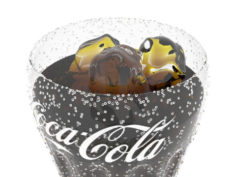 Coca Cola Glass Model 3D