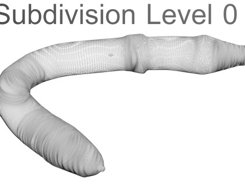 Earthworm 3D Модель