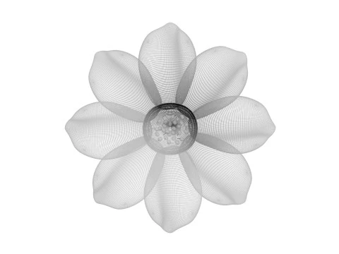 Vanilla Flower 3D Model