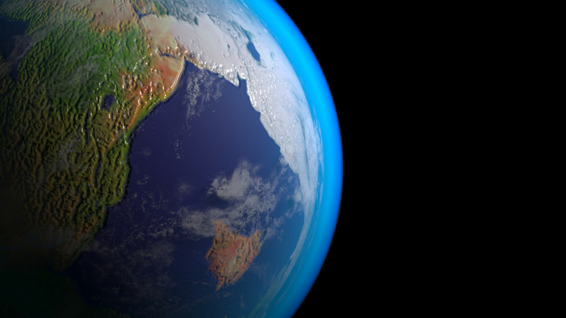 Pangea Earth 3D Модель .c4d .max .obj .3ds .fbx .stl .blend