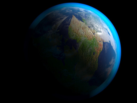 Pangea Earth 3D Модель