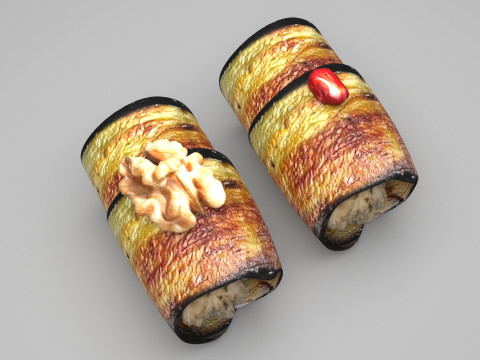 Eggplant Roll Modelo 3D