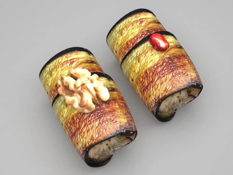 ナスロール 3Dモデル