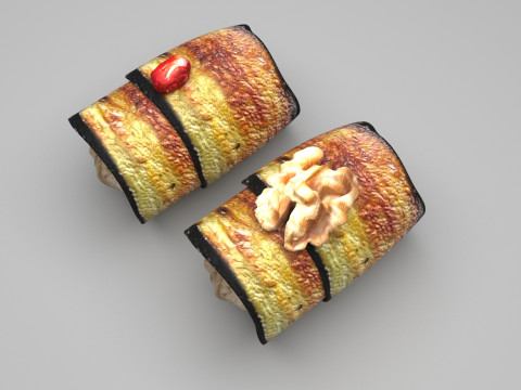 Eggplant Roll Modelo 3D