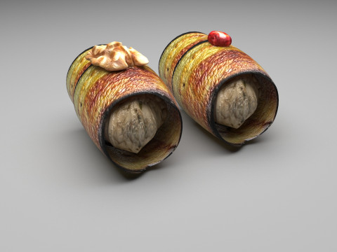 Eggplant Roll Modelo 3D