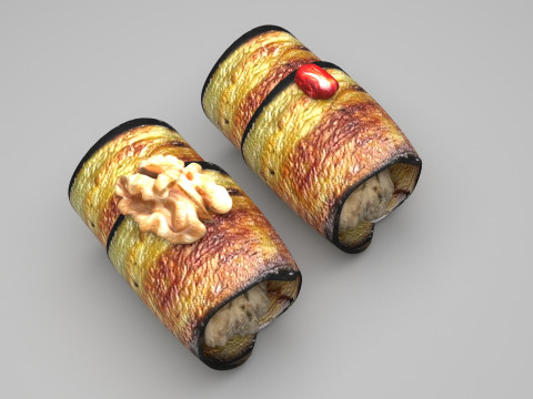 Eggplant Roll Modelo 3D