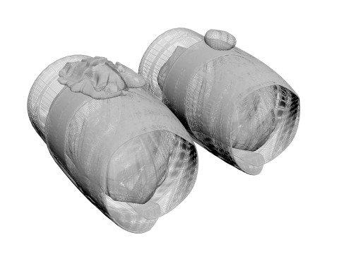 Eggplant Roll Modelo 3D