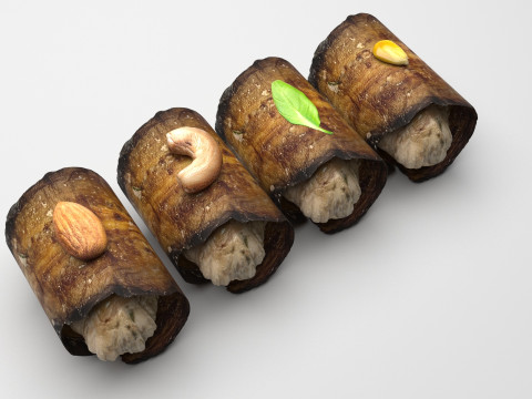Eggplant Roll 3Dモデル