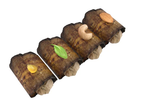 Eggplant Roll 3D Model