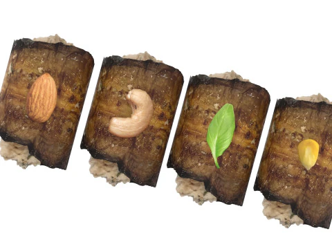 Eggplant Roll 3D Model