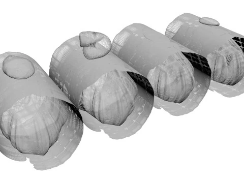 Eggplant Roll 3D Model