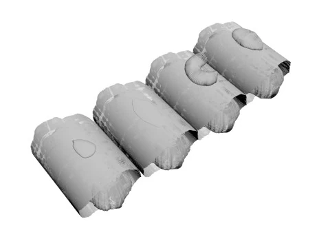 Eggplant Roll 3D Model