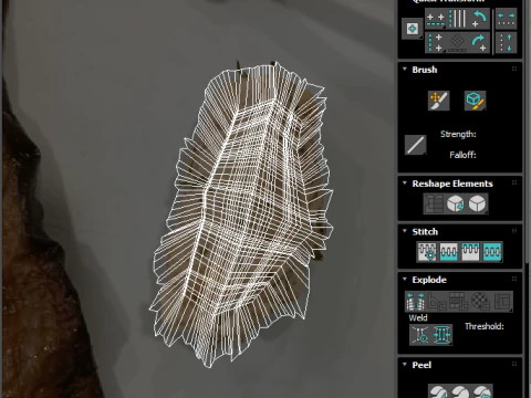 Eggplant Roll 3D Model