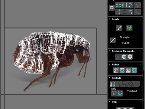 Jumping Flea 3D-Modell