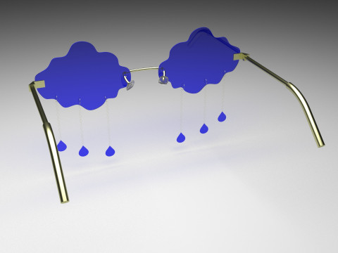 Rain Sunglasses 3D Model
