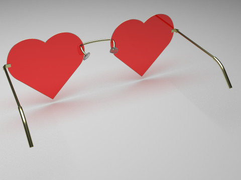 Heart Sunglasses 3Dモデル