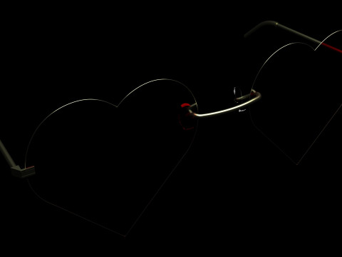 Heart Sunglasses 3Dモデル