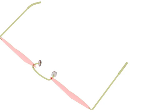 하트 선글라스 3D 모델