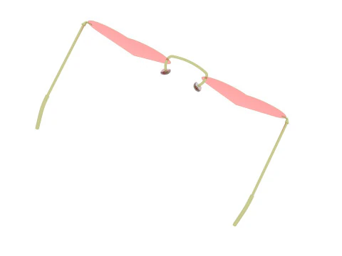 하트 선글라스 3D 모델