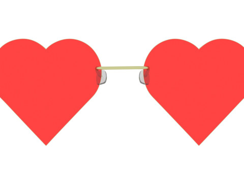 Heart Sunglasses 3Dモデル