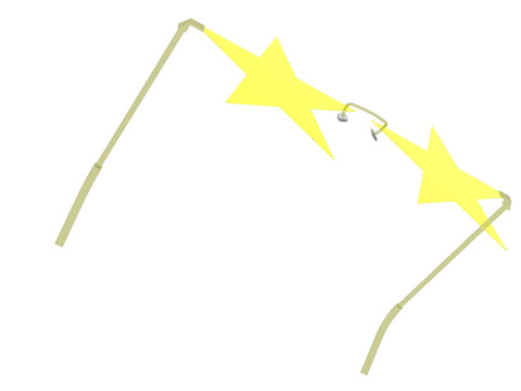 Star Sunglasses 3Dモデル