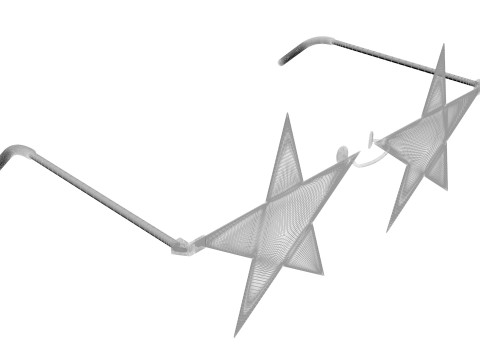 Star Sunglasses 3Dモデル