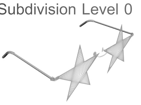 Star Sunglasses 3Dモデル