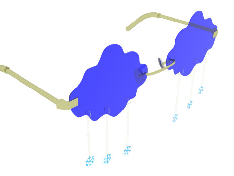 Snowfall Sunglasses Model 3D