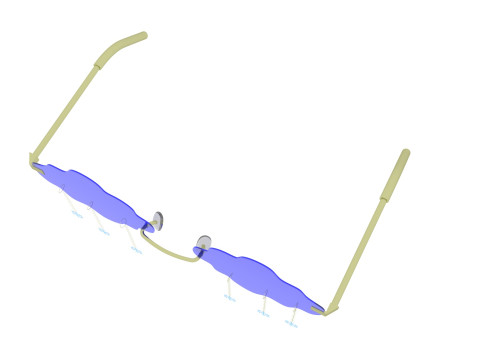 Snowfall Sunglasses Model 3D