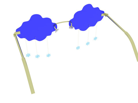 Snowfall Sunglasses Model 3D
